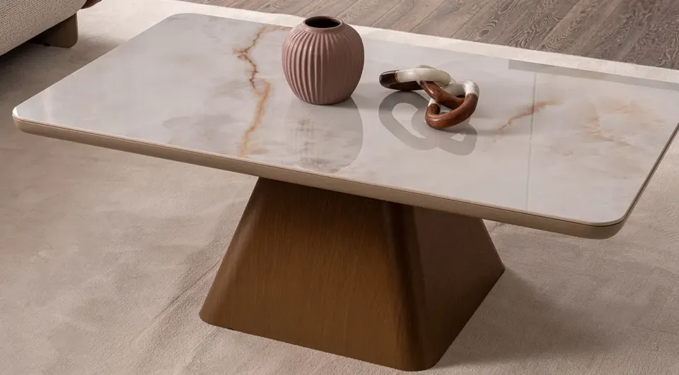 Electra Marble Effect Coffee Table