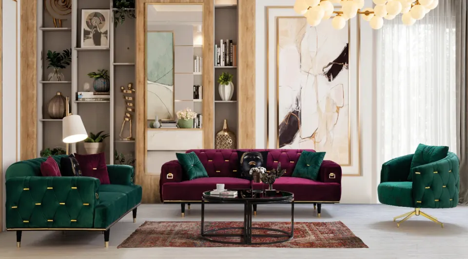 Octavia  Modern Sofa Set