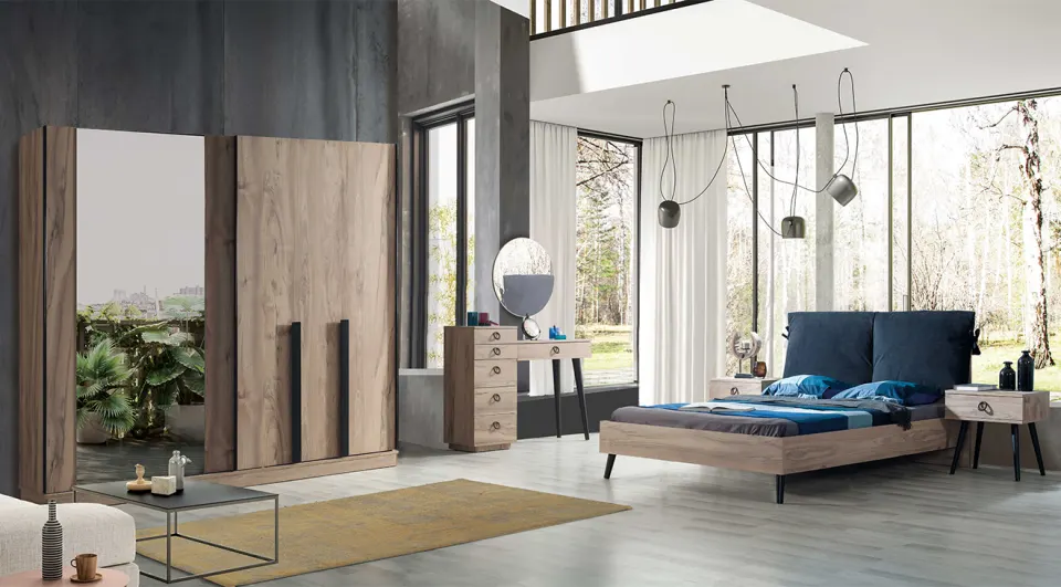 Premium Sliding Door Bedroom Set