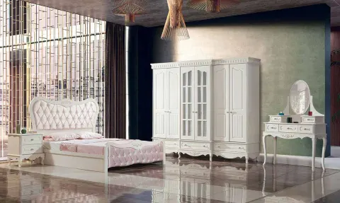 Gold Premium Country Bedroom Set