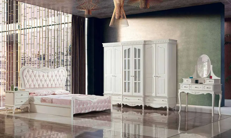 Gold Premium Country Bedroom Set
