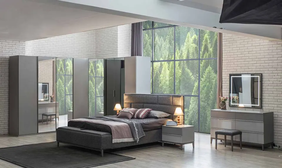 Salda Corner Cabinet Bedroom Set
