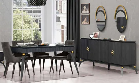 Sofia Dining Room Set (Black)
