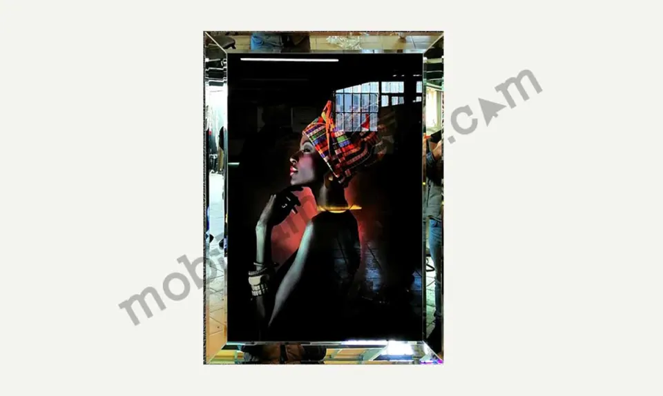 African Mirror Framed Painting