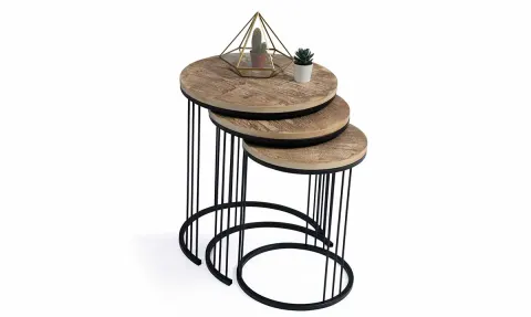 Touch Side Table (Metal Leg)