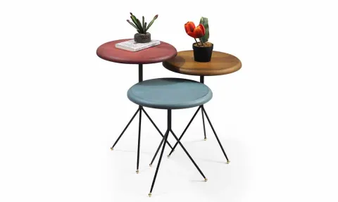 Doğa Side Table (Metal Leg)