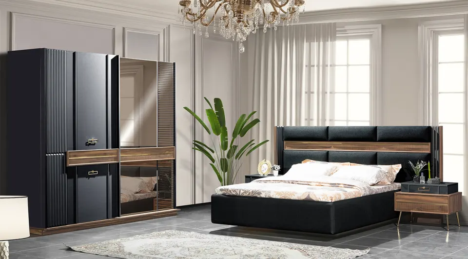 Arteon Black Bedroom Set 