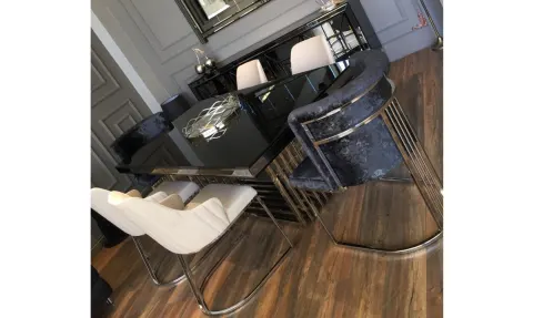 Sina Metal Leg Dining Room Set