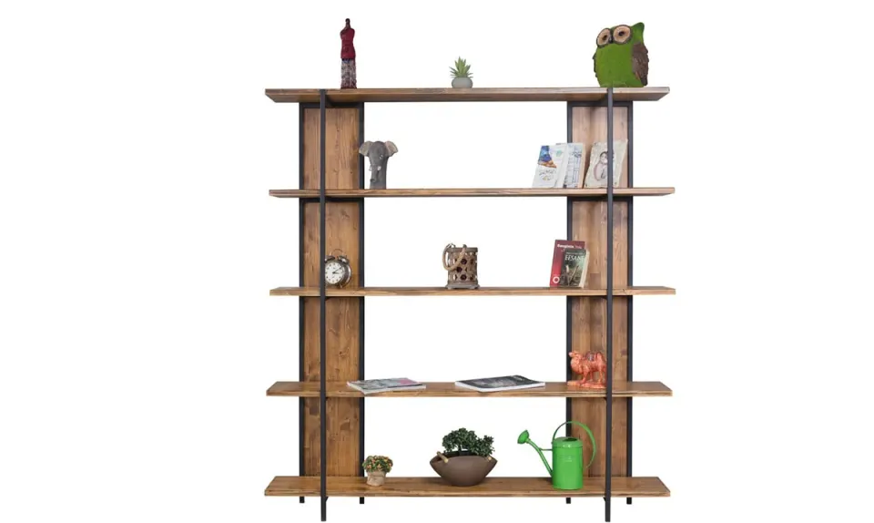Iron Mil Metal Leg Bookshelf