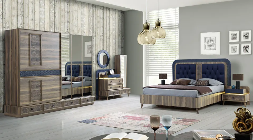 Dilan Sliding Door Bedroom Set