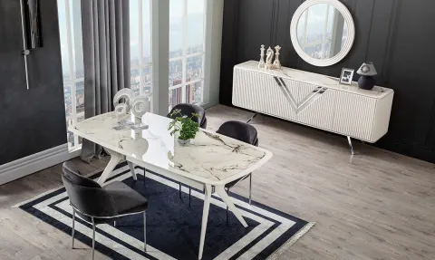 Rayne Ecru Dining Room Set
