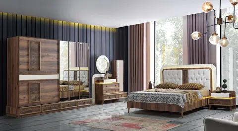Işık Sliding Door Bedroom Set