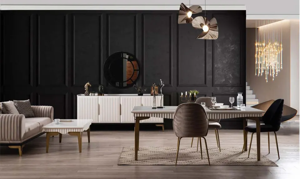 Aktiv Metal Leg Dining Room Set