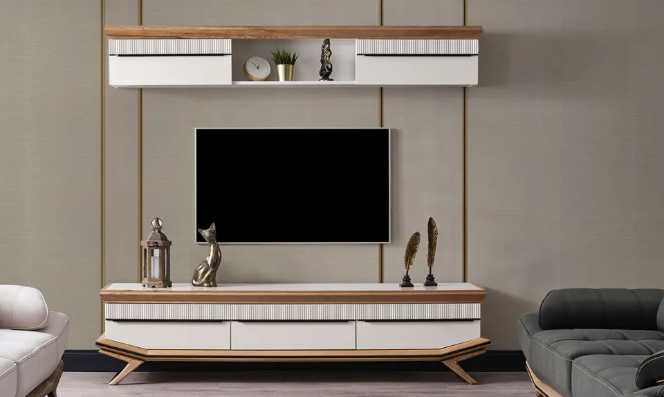 Elize Wooden Leg TV Unit