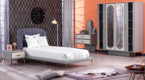 Lara 4 Doors Young Room Set