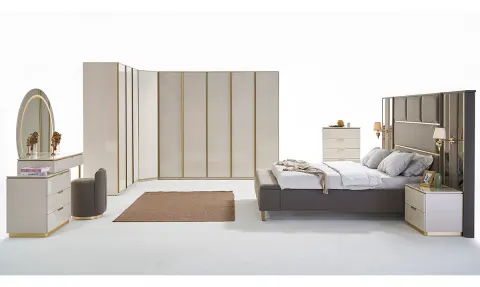 Kapadokya Corner Cabinet Bedroom Set