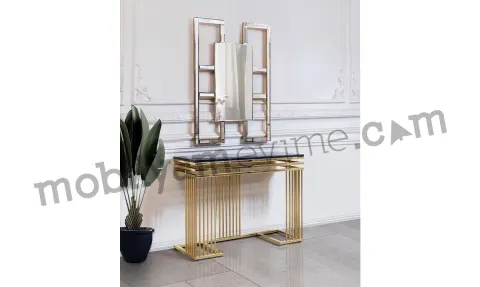 Zen Gold Metal Leg Dresser