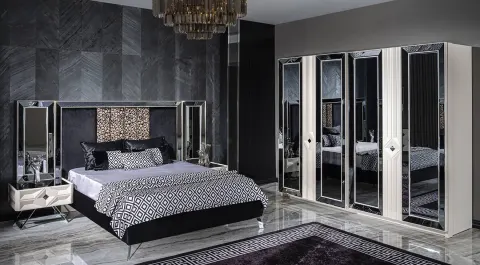 Asus Metal Leg Bedroom Set