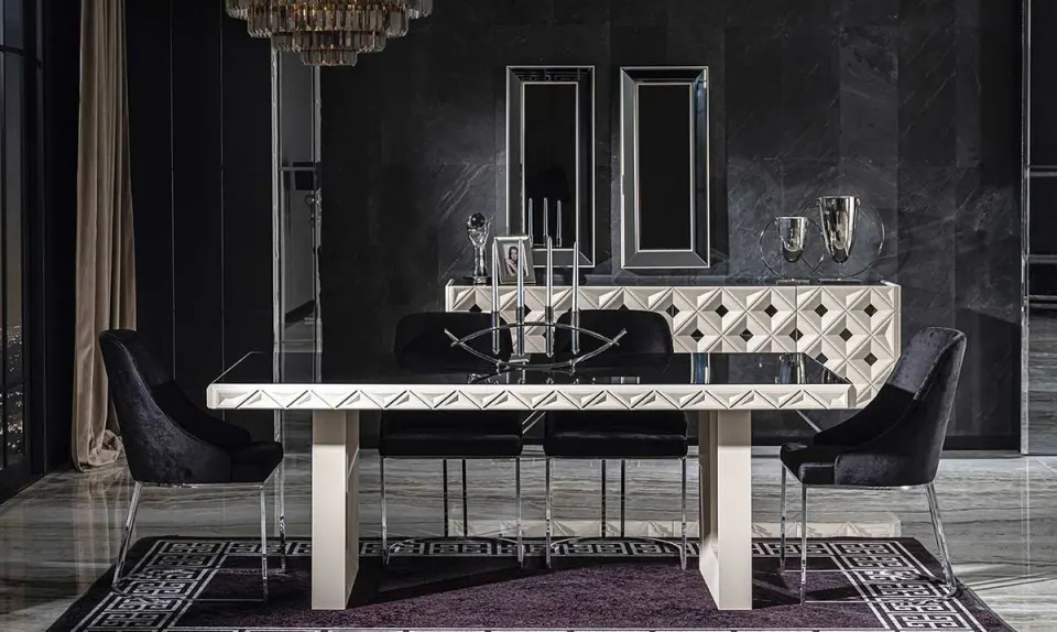 Asus Metal Leg Dining Room Set