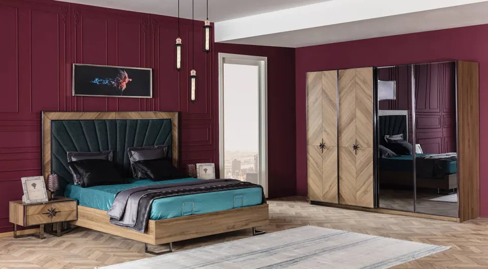Voga Sliding Door Bedroom Set