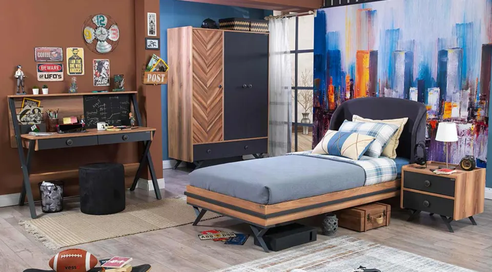 Piedra 3 Doors Young Room Set