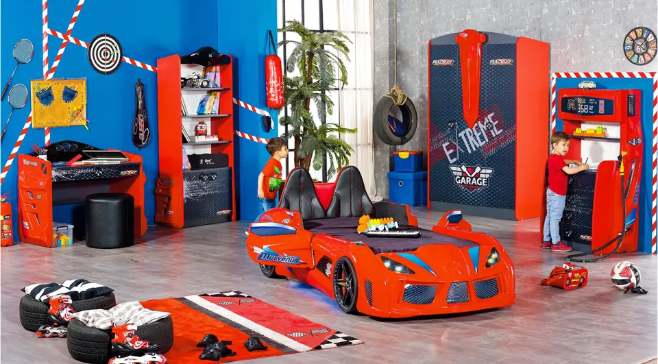 Racing 3 Doors Young Room Set
