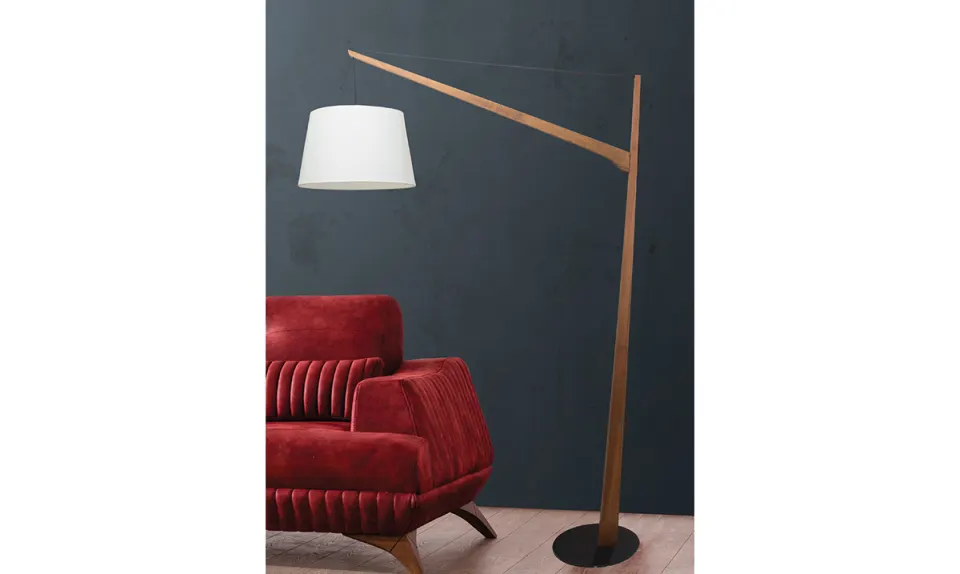 Anitra Walnut Floor Lamp