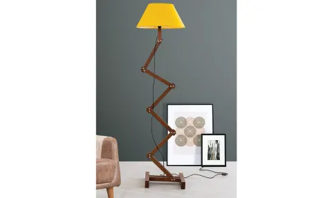 Lond Walnut Floor Lamp