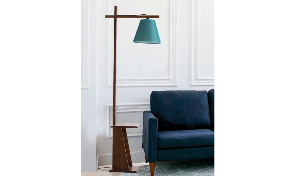 Kont Walnut Floor Lamp