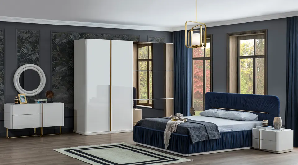 Side Sliding Door Bedroom Set