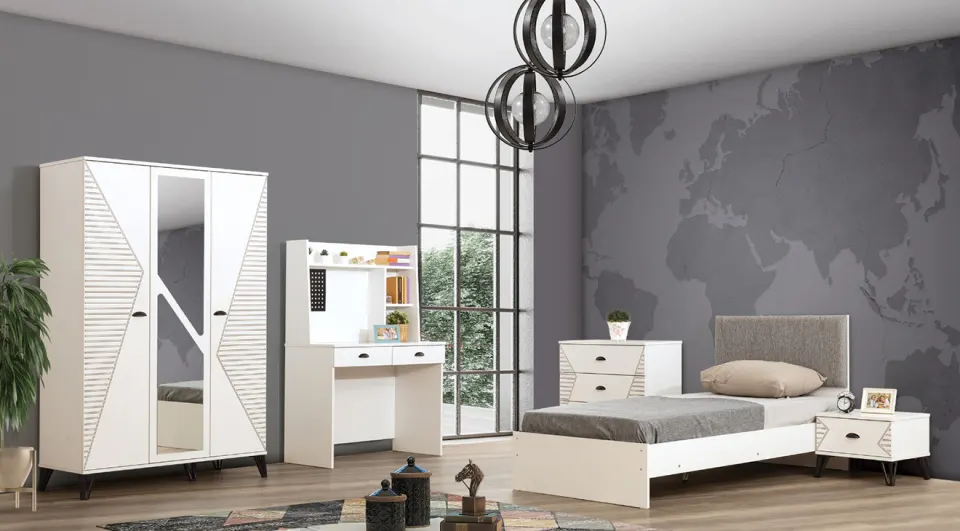 Milas 3 Doors Young Room Set