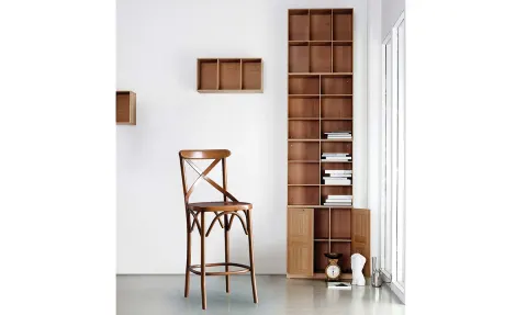 Massiomo Wooden Leg Chair