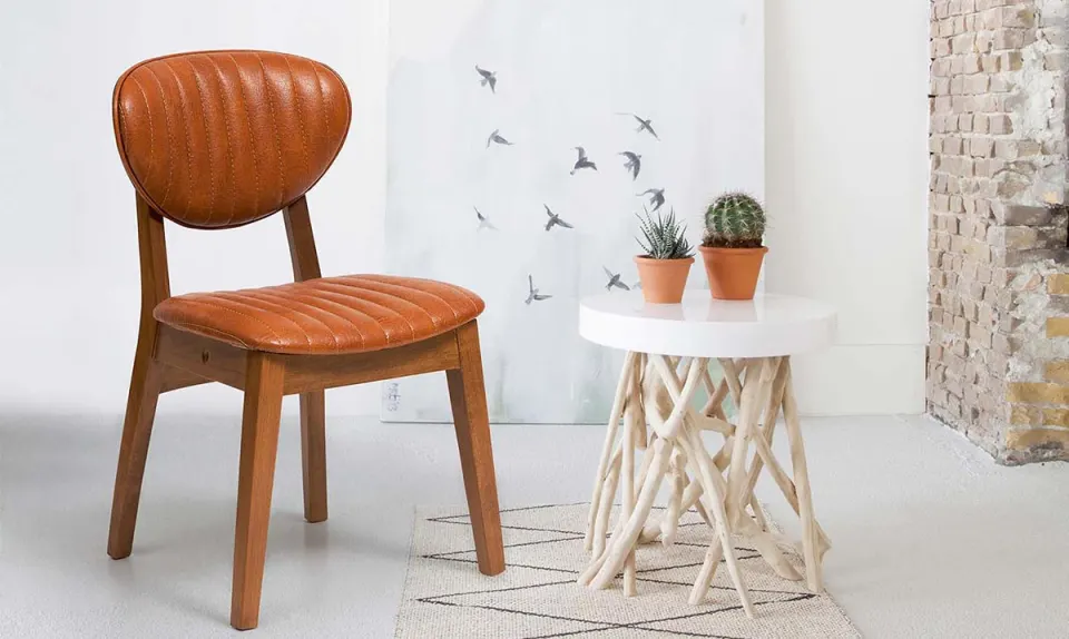 Ceren Wooden Leg Chair