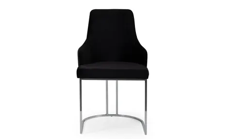 Lucca Silver Metal Leg Chair