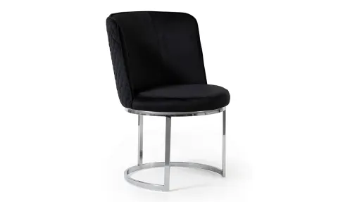 Bugatti Silver Metal Leg Chair