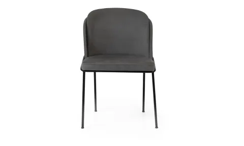 Moreno Black Metal Leg Chair