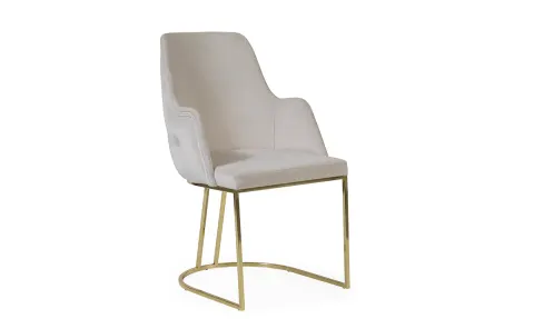 Prada Gold Metal Leg Chair