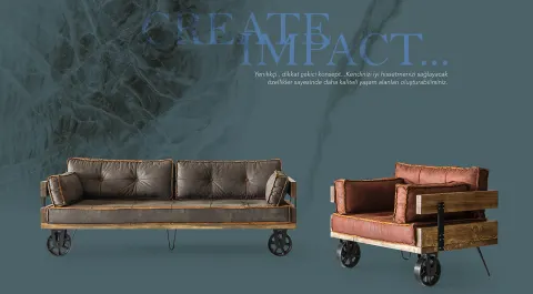 Loft Vintage Sofa Set