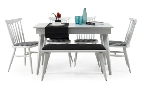 Solo White Dining Table