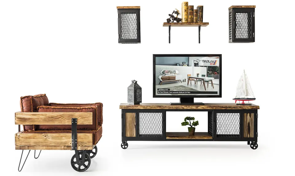 Loft Vintage TV Unit