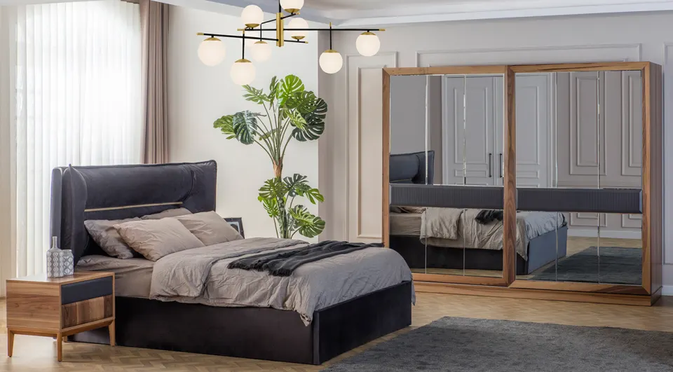 Loft Sliding Door Bedroom Set