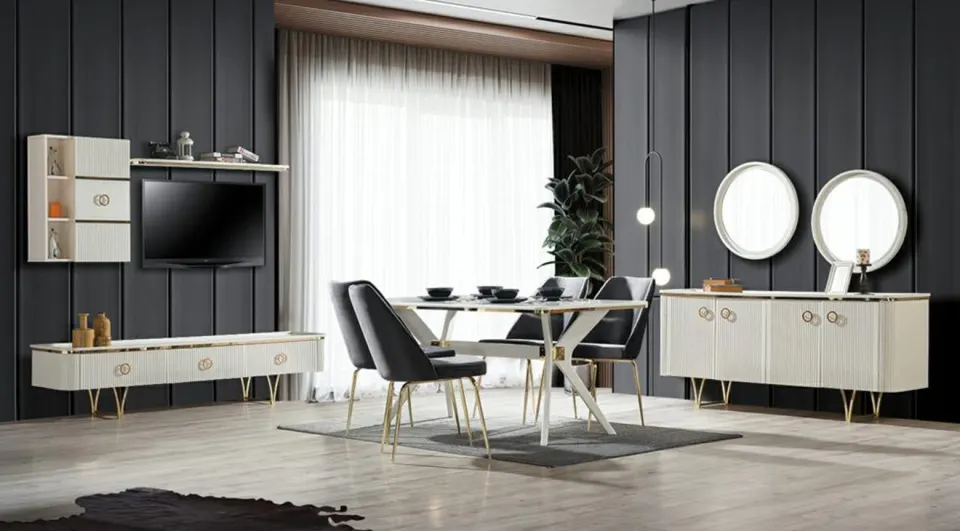 Bugatti Moonstone Dining Room Set