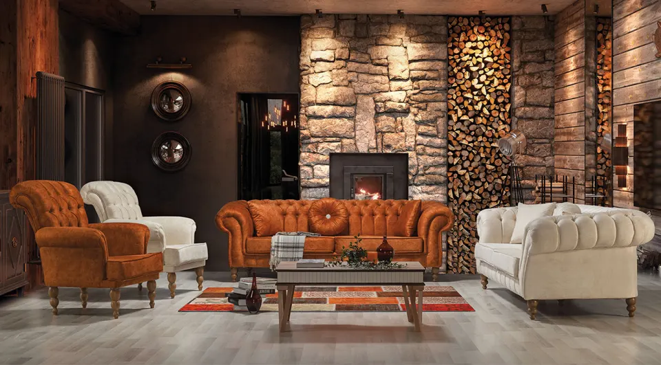 Rekor Art Deco Sofa Set