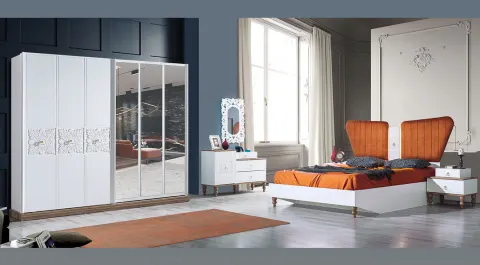 Rekor Sliding Door Bedroom Set