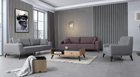 Grano  Wooden Leg Sofa Set