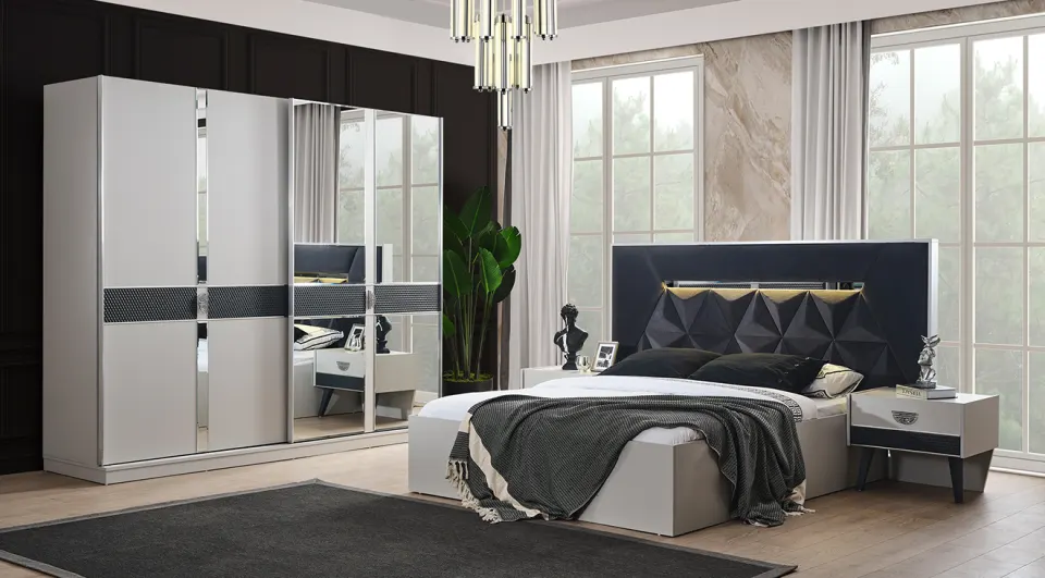 Keops Sliding Door Bedroom Set