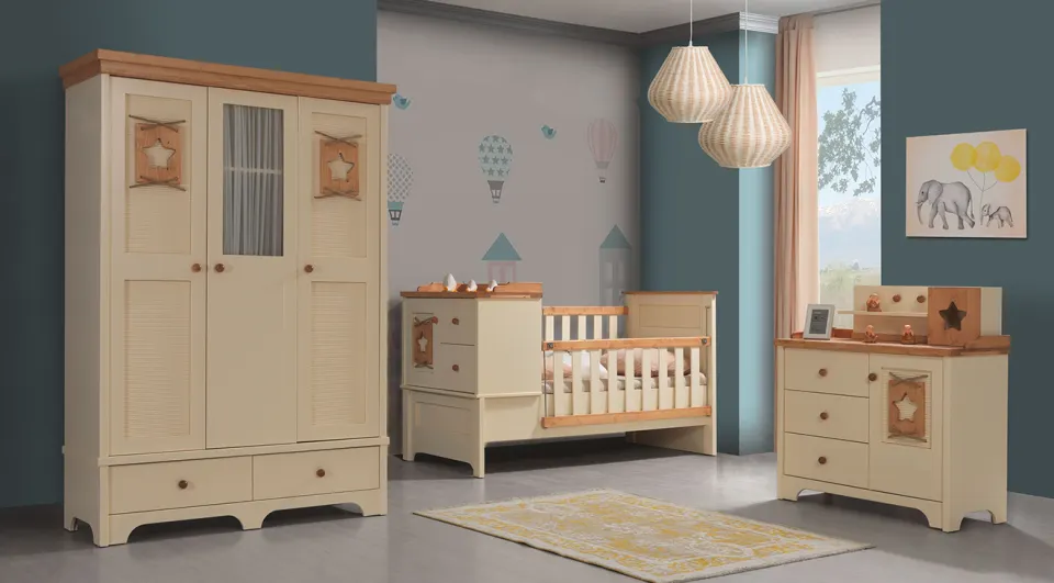Yıldız 3 Doors Baby Room Set