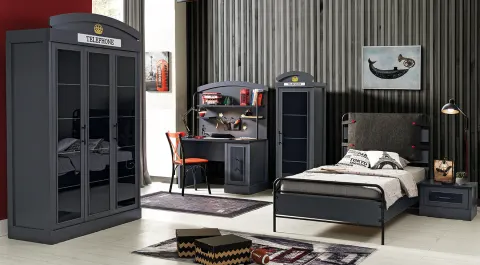 Dexter Anthracite Young Room Set