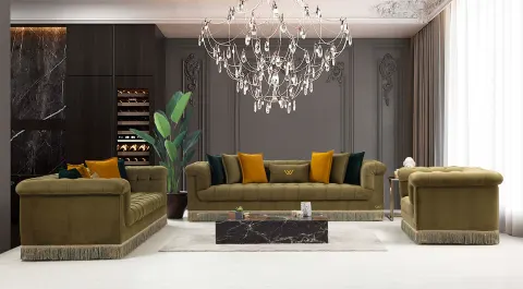 Retro Luxury Sofa Set