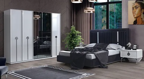 Alfa Sliding Door Bedroom Set
